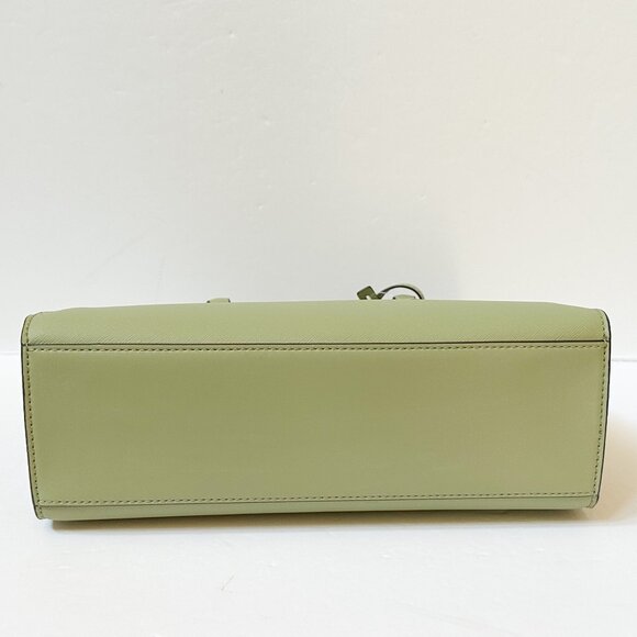 Michael Kors Sheila Medium Satchel Shoulder Crossbody Bag Light Sage - Picture 6 of 12